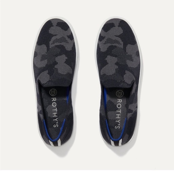 Rothy's Shoes - Rothy’s The Original Slip on Sneakers Black Camo Size 10